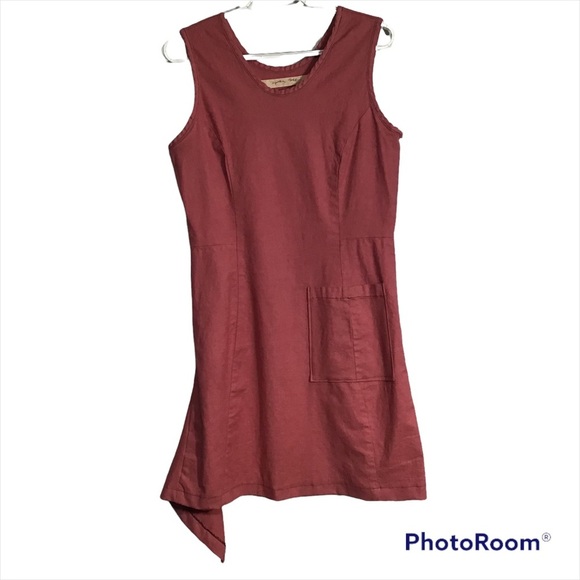 Cynthia Ashby Linen Blend Laganlook Art to Wear Dress S -  infinityhomeware.co.za